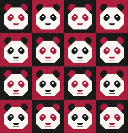 LIMITED EDITION!! Cotton and Joy Pandamonium Quilt Kit Featuring Lewis & Irene Bumbleberries Fabric Collection - Baby or Throw Size