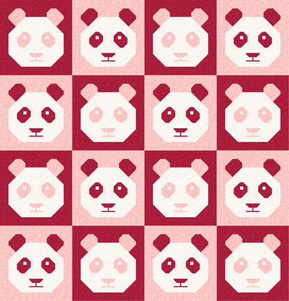LIMITED EDITION!! Cotton and Joy Pandamonium Quilt Kit Featuring Lewis & Irene Bumbleberries Fabric Collection - Baby or Throw Size