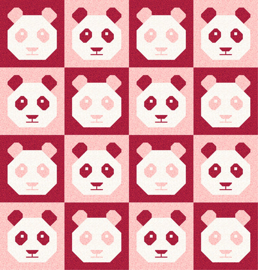 LIMITED EDITION!! Cotton and Joy Pandamonium Quilt Kit Featuring Lewis & Irene Bumbleberries Fabric Collection - Baby or Throw Size
