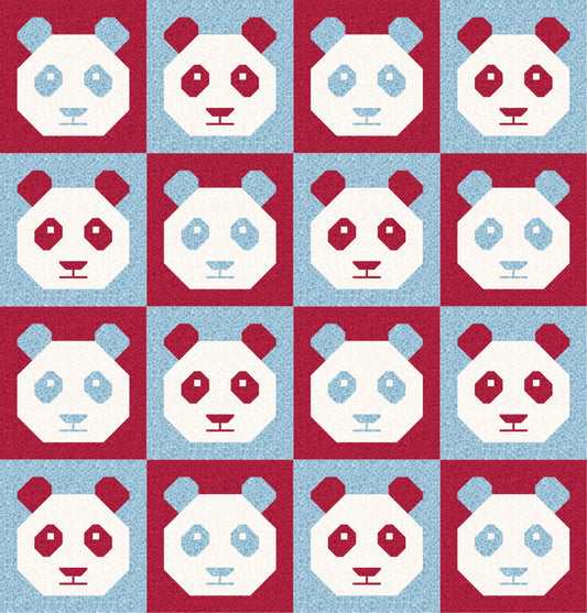 LIMITED EDITION!! Cotton and Joy Pandamonium Quilt Kit Featuring Lewis & Irene Bumbleberries Fabric Collection - Baby or Throw Size