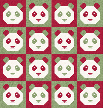LIMITED EDITION!! Cotton and Joy Pandamonium Quilt Kit Featuring Lewis & Irene Bumbleberries Fabric Collection - Baby or Throw Size