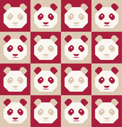 LIMITED EDITION!! Cotton and Joy Pandamonium Quilt Kit Featuring Lewis & Irene Bumbleberries Fabric Collection - Baby or Throw Size