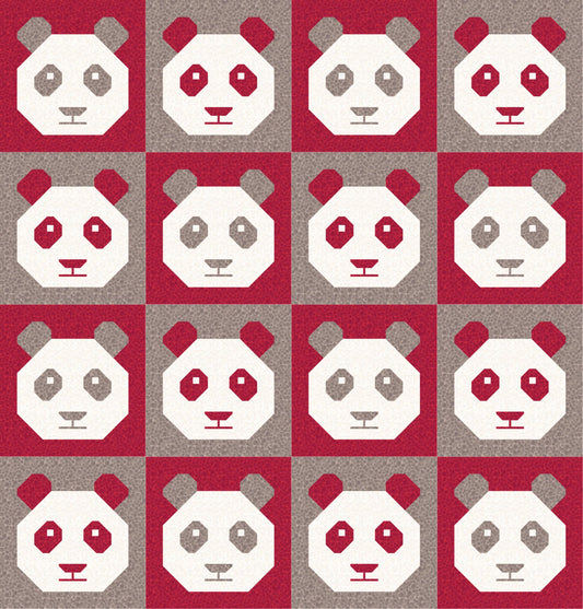 LIMITED EDITION!! Cotton and Joy Pandamonium Quilt Kit Featuring Lewis & Irene Bumbleberries Fabric Collection - Baby or Throw Size