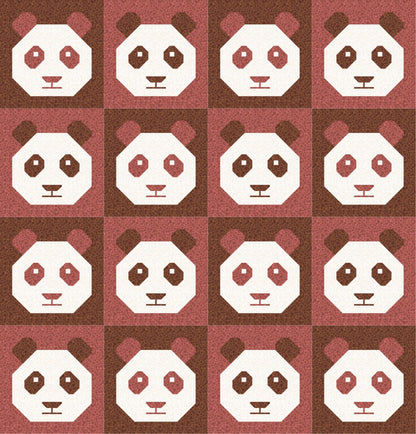 LIMITED EDITION!! Cotton and Joy Pandamonium Quilt Kit Featuring Lewis & Irene Bumbleberries Fabric Collection - Baby or Throw Size