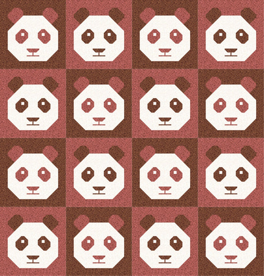 LIMITED EDITION!! Cotton and Joy Pandamonium Quilt Kit Featuring Lewis & Irene Bumbleberries Fabric Collection - Baby or Throw Size