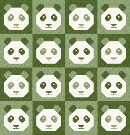 LIMITED EDITION!! Cotton and Joy Pandamonium Quilt Kit Featuring Lewis & Irene Bumbleberries Fabric Collection - Baby or Throw Size