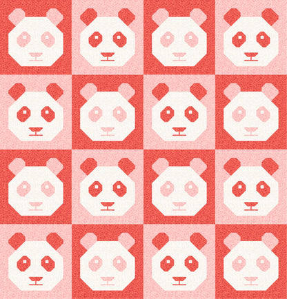 LIMITED EDITION!! Cotton and Joy Pandamonium Quilt Kit Featuring Lewis & Irene Bumbleberries Fabric Collection - Baby or Throw Size