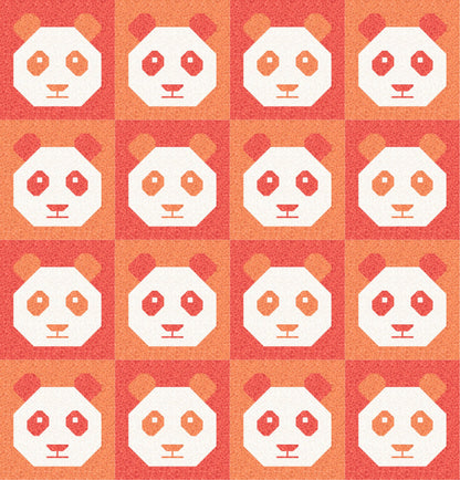 LIMITED EDITION!! Cotton and Joy Pandamonium Quilt Kit Featuring Lewis & Irene Bumbleberries Fabric Collection - Baby or Throw Size