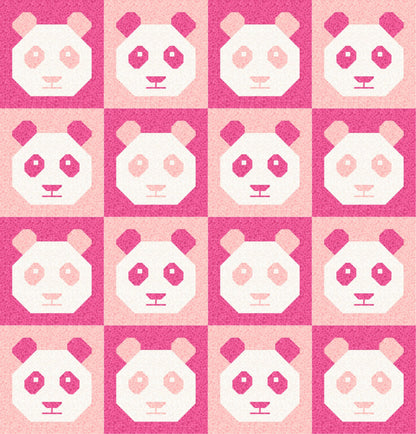 LIMITED EDITION!! Cotton and Joy Pandamonium Quilt Kit Featuring Lewis & Irene Bumbleberries Fabric Collection - Baby or Throw Size