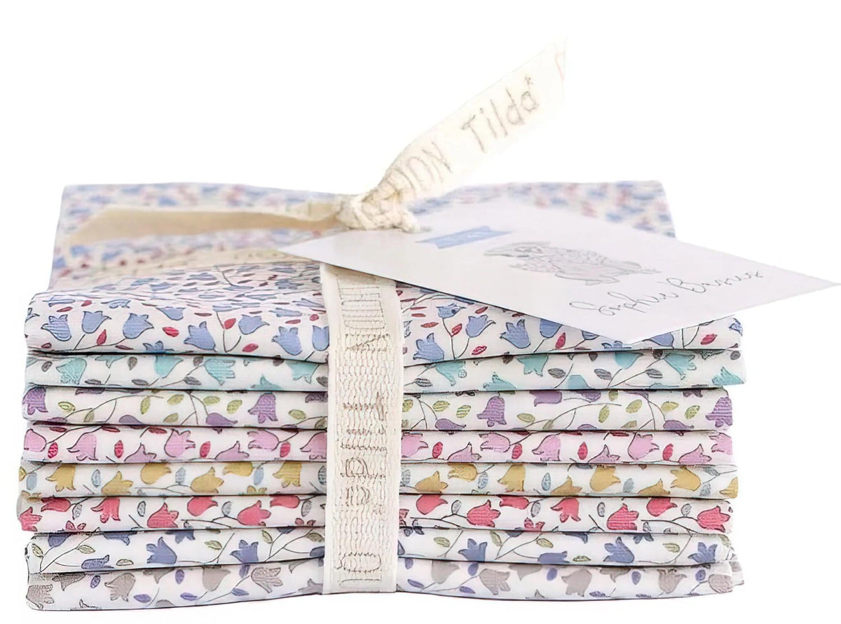 Tilda Basics Sophie Basics Fabric Collection 8pc Fat Eighth Bundle Authentic Premium 100% Cotton Fabrics