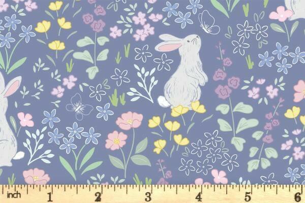 Lewis & Irene Dear Spring Fabric Collection Chasing Tails on Dusky Dark Blue CC66.3 Authentic Premium 100% Cotton Quilt Shop Quality Fabrics