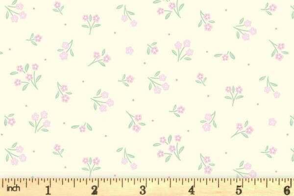 Lewis & Irene Dear Spring Fabric Collection Ditsy Dance on Dark Cream CC70.1 Authentic Premium 100% Cotton Quilt Shop Quality Fabrics