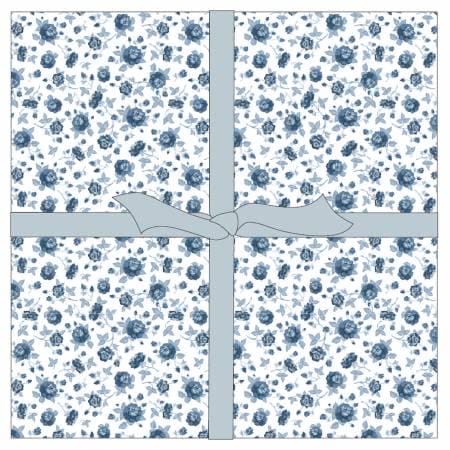 Poppie Cotton Lakeland Blues Fabric Collection 42pc 10" Stacker