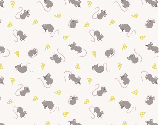 Lewis & Irene Small Things Country Creatures Fabric Collection Mice on Cream Authentic Premium 100% Cotton Quilt Shop Quality Fabrics