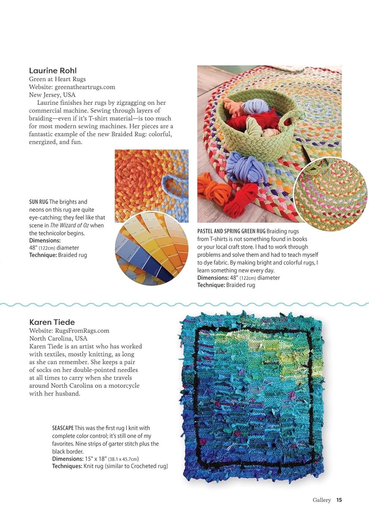 Deana David's Easy, Beautiful Handmade Rag Rugs Pattern Book - 12 Patterns Per Book (Softcover)
