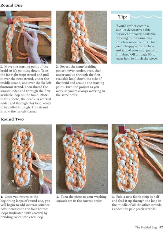 Deana David's Easy, Beautiful Handmade Rag Rugs Pattern Book - 12 Patterns Per Book (Softcover)