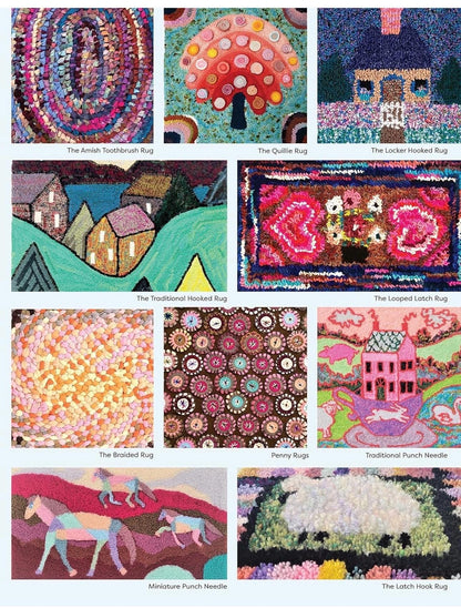 Deana David's Easy, Beautiful Handmade Rag Rugs Pattern Book - 12 Patterns Per Book (Softcover)