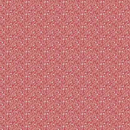 Poppie Cotton Frost & Flurry Fabric Collection Frosted Berries on Red Authentic Premium 100% Cotton Fabrics