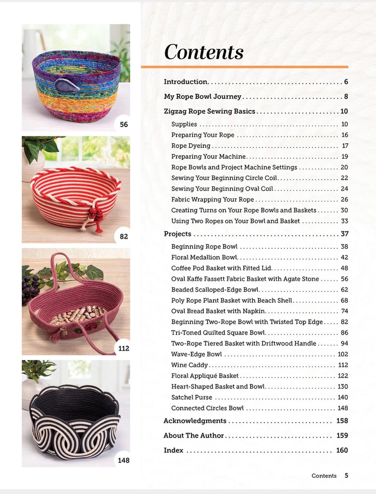 Landauer Publishing Denise Haar Creative Zigzag Rope Sewing Projects - 16 Projects & A Dozen Techniques for Making Bowls, Totes, and More