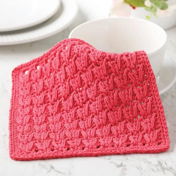 Annie's Crochet Learn-A-Stitch Dishcloths - 7 Projects Per Pattern Book