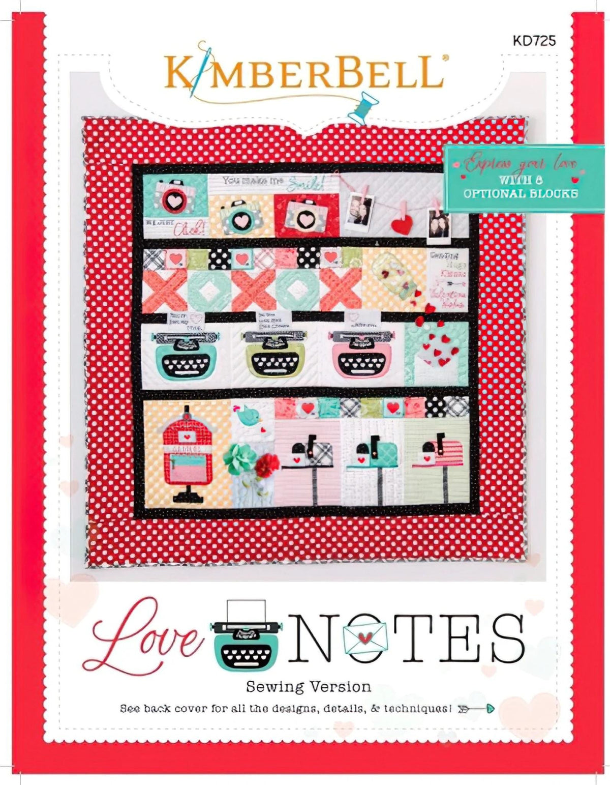 RETIRED!!! Kimberbell Love Notes Mystery Quilt Collection Machine Embroidery CD