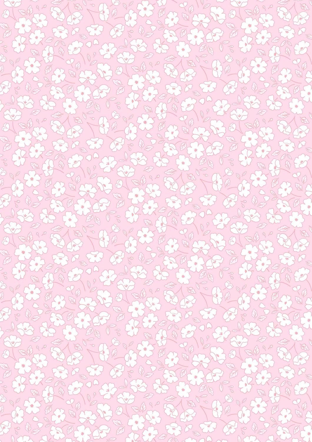 Lewis & Irene Dear Spring Fabric Collection Blossom By Blossom on Pastel Pink CC69.3 Authentic Premium 100% Cotton Fabrics