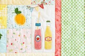 Kimberbell Sippin on Sunshine Quilt Collection (Options: Pattern, Embellishment Kit, Fabric Kit, Thread Set)