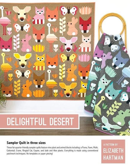 Elizabeth Hartman Delightful Desert Quilt Pattern - 3 Size Variations Per Pattern