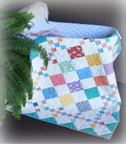 Pleasant Valley Creations Diamond Patch Quilt Pattern - 5 Size Variations Per Pattern