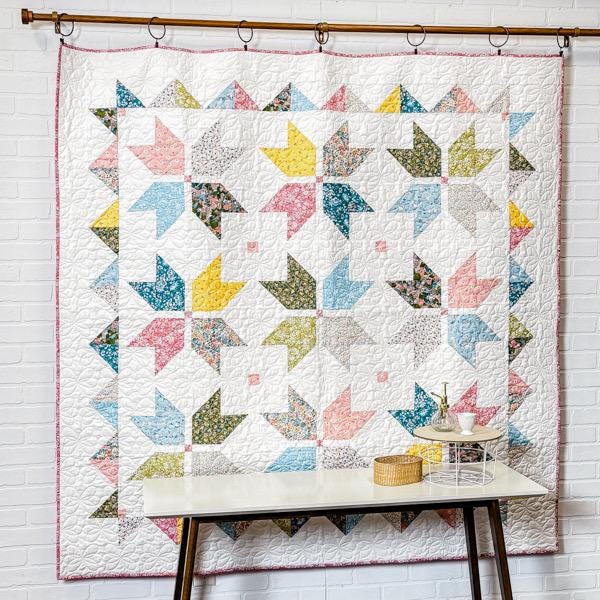 Diary of a Quilter Amy Smart Quarter Star Quilt Pattern Finished Size: 72"x72"