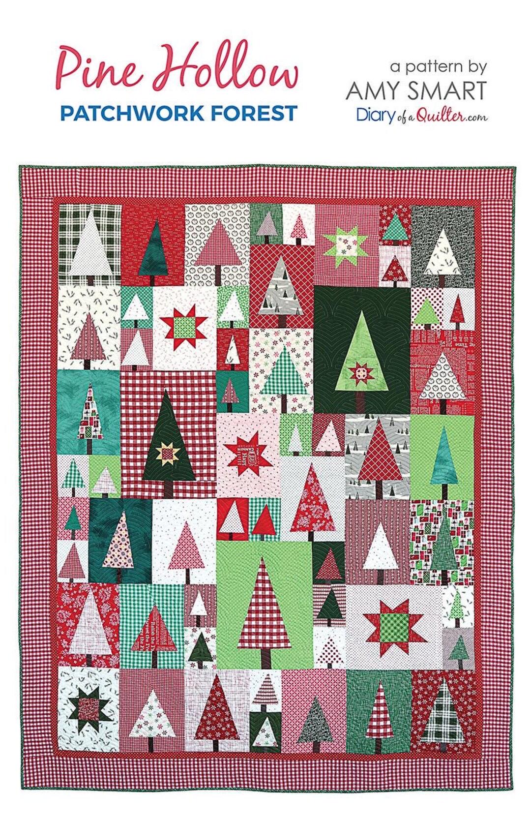 Diary of a Quilter Amy Smart Pine Hollow Patchwork Forest Quilt Pattern - 2 Size Variations Per Pattern