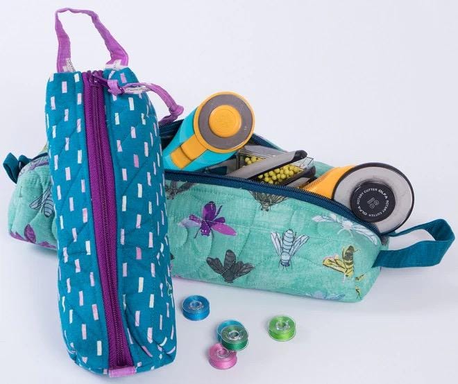 ByAnnie Quick Zip Cases Pattern - 2 Size Variations Per Pattern PBA239 (14 Colors of 18"x54" Mesh Packs Sold Separately)