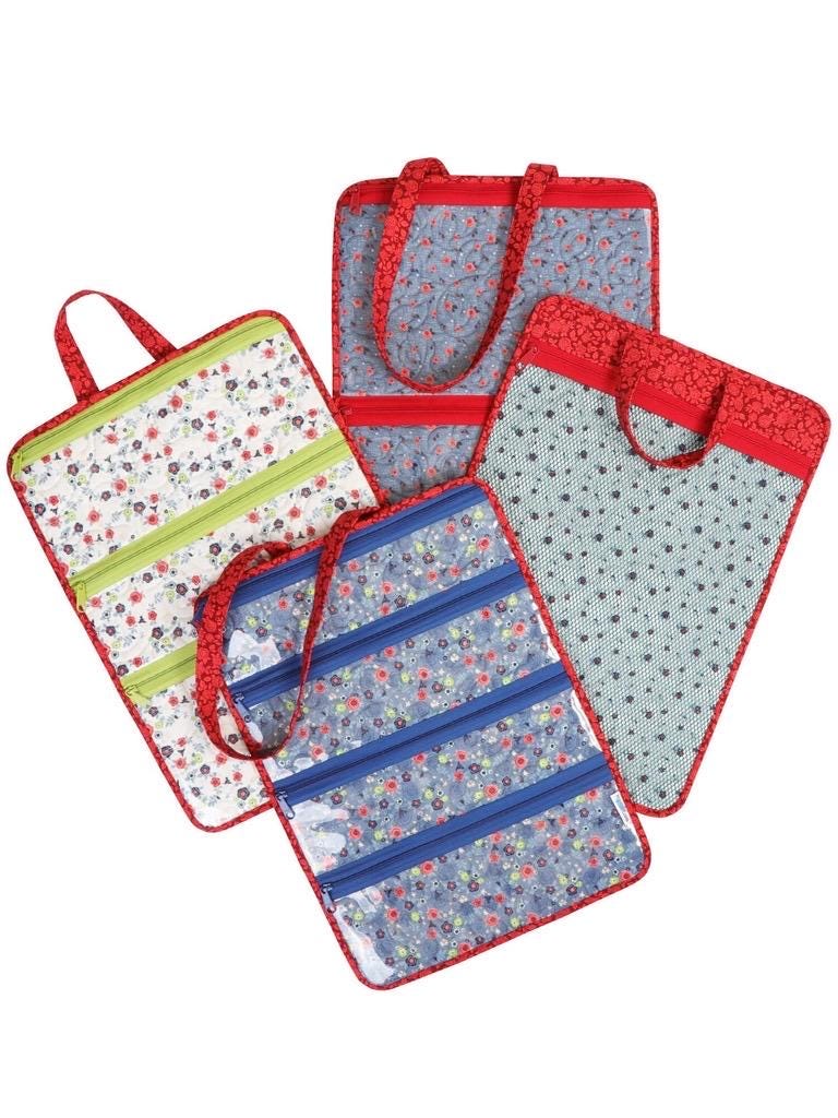 ByAnnie Pocket Packers Pattern - 4 Style Variations Per Pattern PBA284 (14 Colors of 18"x54" Mesh Packs Sold Separately)
