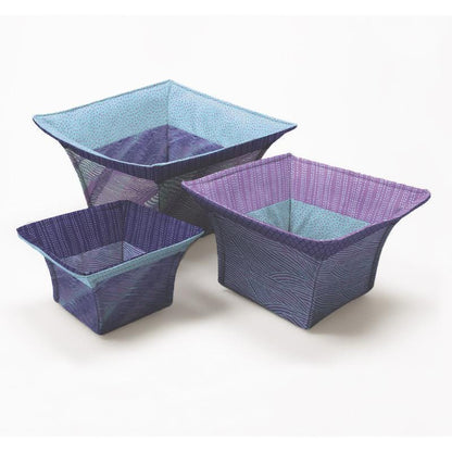 Around The Bobbin Flared Top Baskets Pattern - 3 Size Variations Per Pattern ATB142