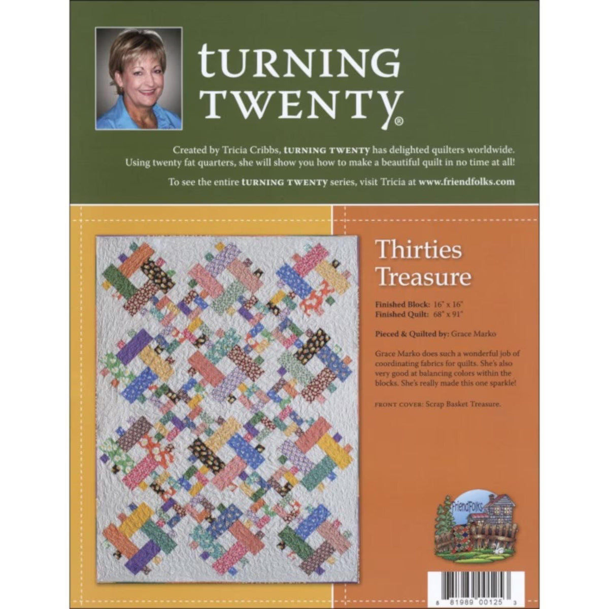 Tricia Cribbs Turning Twenty Hope Chest Treasures Quilt Pattern Book (Softcover)
