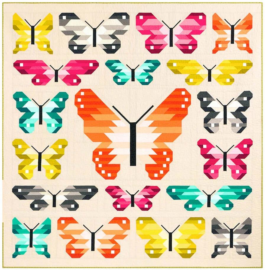 Elizabeth Hartman Lepidoptera Pattern - 2 Size Variations Per Pattern