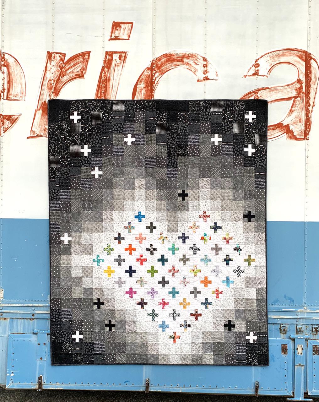 Cotton Street Commons Just Add Love Quilt Pattern Finished Size 70”x84”