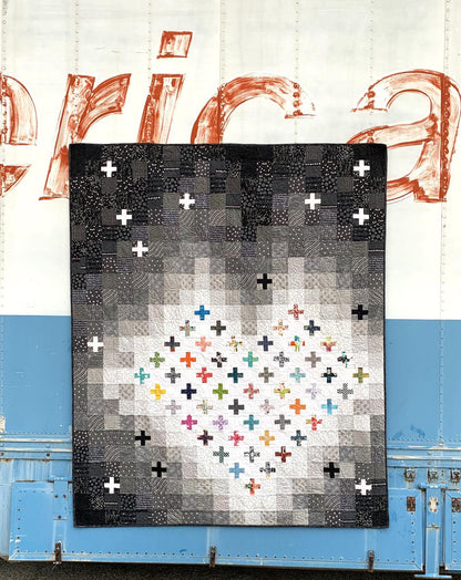 Cotton Street Commons Just Add Love Quilt Pattern Finished Size 70”x84”