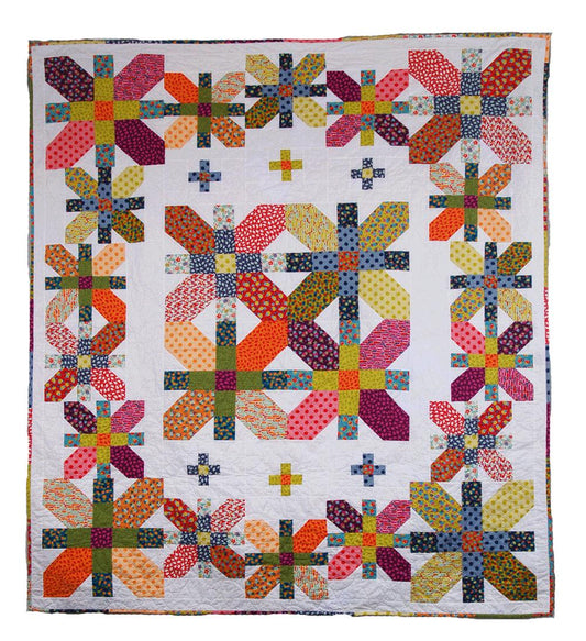 Cotton Street Commons Coventry Garden Quilt Pattern Finished Size 76”x88”