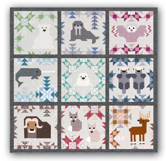 Elizabeth Hartman North Stars Quilt Pattern - 3 Size Variations Per Pattern
