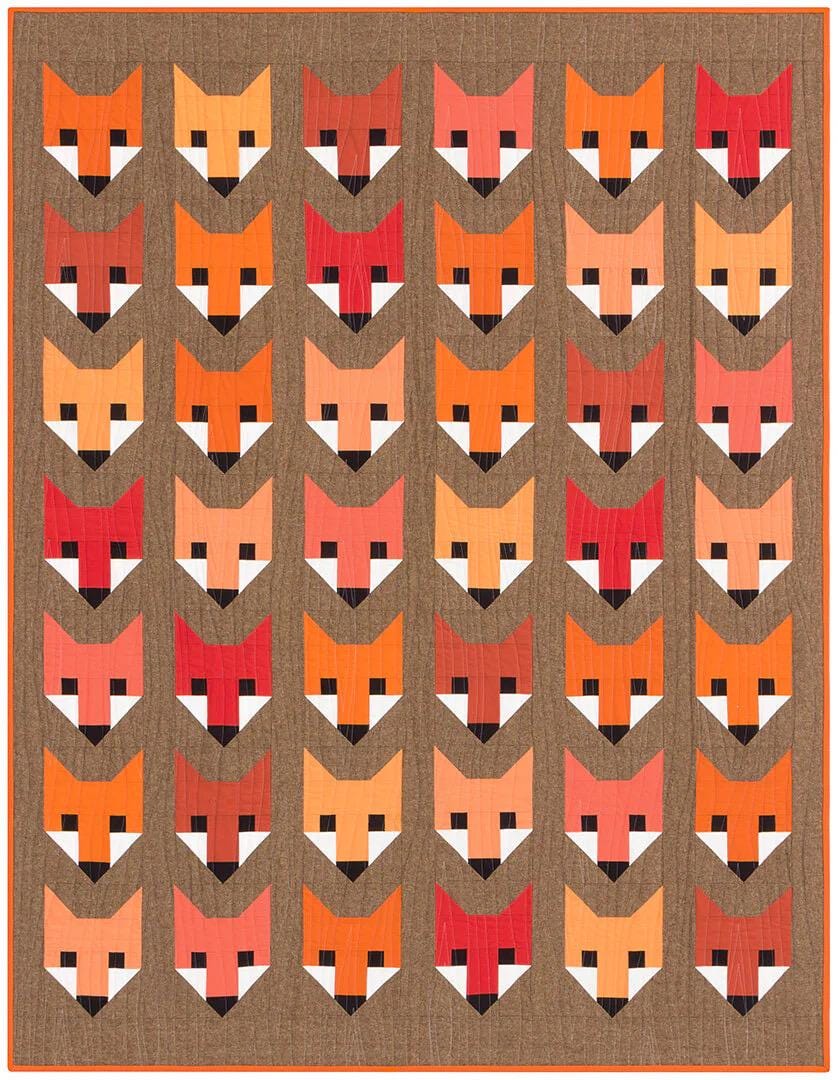 Elizabeth Hartman Fancy Fox Pattern - 3 Size Variations Per Pattern