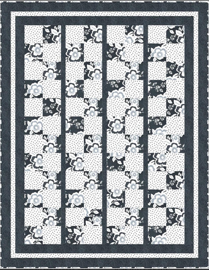 Fabric Cafe Skip To My Lou Quilt Pattern Finished Size 45"x58"