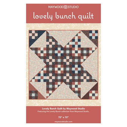 Maywood Studio Lovely Bunch Fabric Collection Lovely Bunch Quilt Kit Finished Size: 72"x72" Premium 100% Cotton Quilt Shop Quality Fabrics