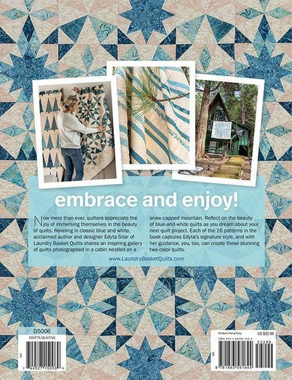 Laundry Basket Quilts A Season in Blue Quilt Pattern Book - 16 Quilt Patterns and a Cozy Cabin Full of Inspiration (Softcover)