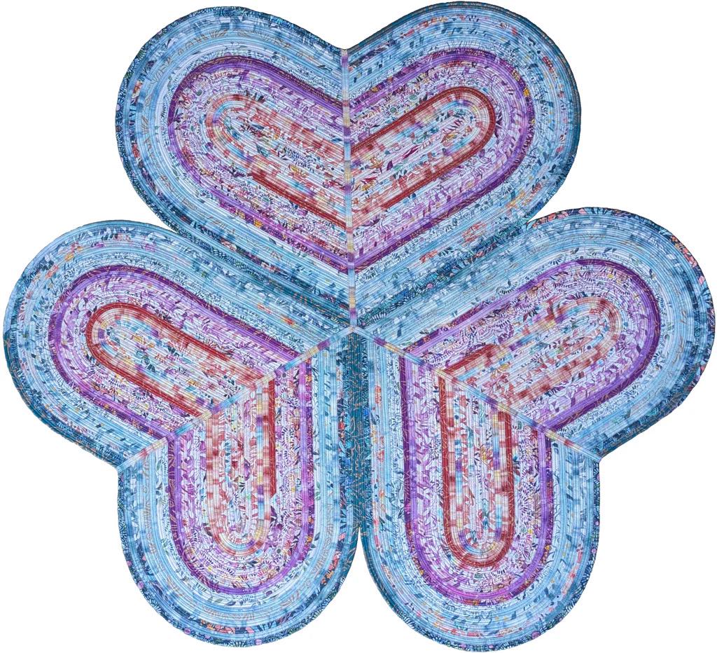 RJ Designs Jelly-Roll Love Rug Pattern - 2 Size Variations Per Pattern RJD-150