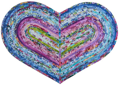 RJ Designs Jelly-Roll Love Rug Pattern - 2 Size Variations Per Pattern RJD-150