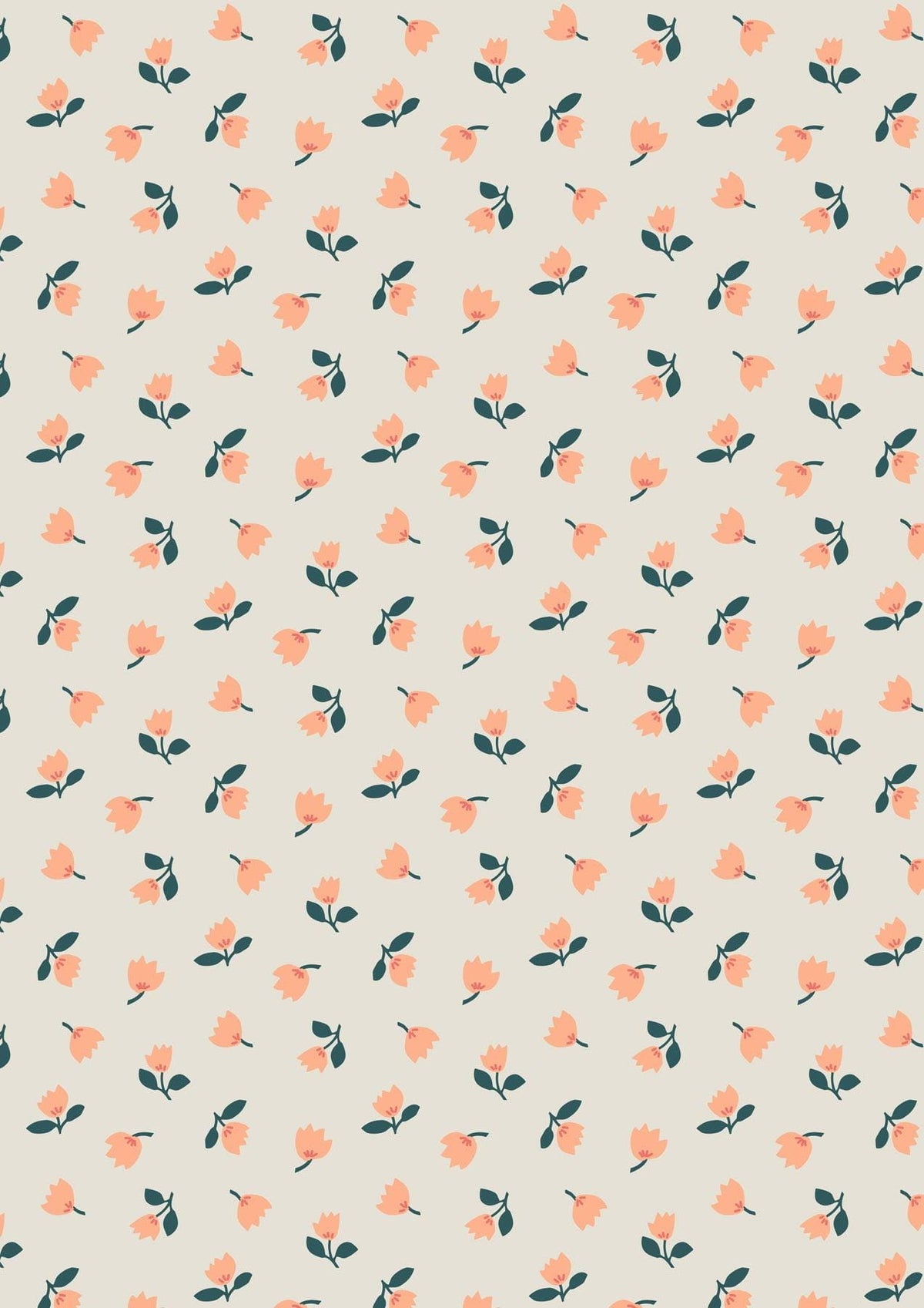 Lewis & Irene Folk Floral Fabric Collection Little Flowers on Cream Authentic Premium 100% Cotton Quilt Shop Quality Fabrics