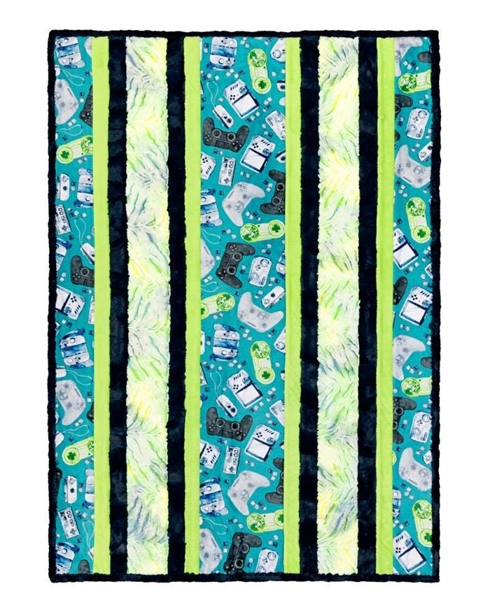Shannon Fabrics Fabulous 5 Level Up Cuddle Minky Kit Finished Size 38”x58”
