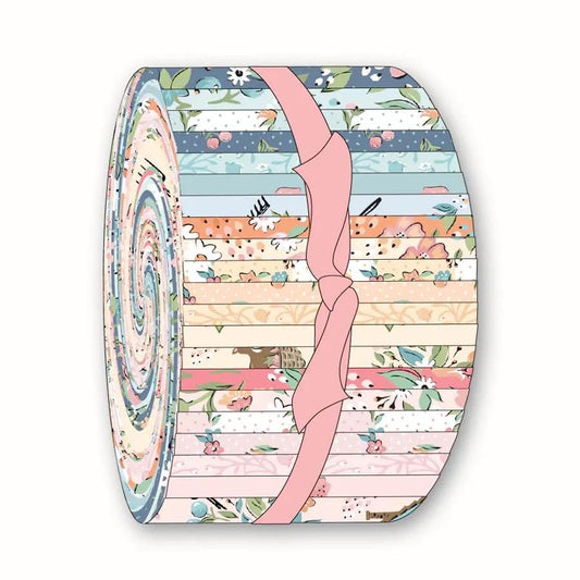 Poppie Cotton Garden Party Fabric Collection 42pc (2.5" Strips) Jellyroll