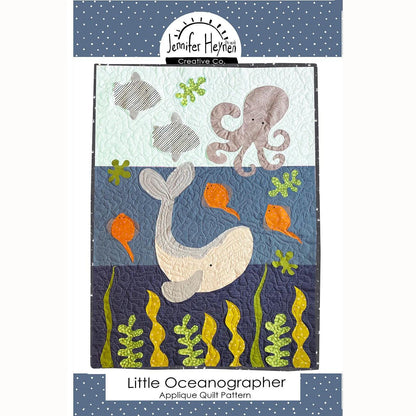 Jennifer Heynen Creative Co Little Oceanographer Applique Quilt Pattern PT-8244 Finished Size: 36"x48"